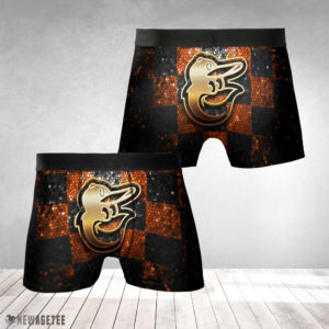 Underwear Boxer Baltimore Orioles MLB Glitter Mens Underwear Boxer Briefs