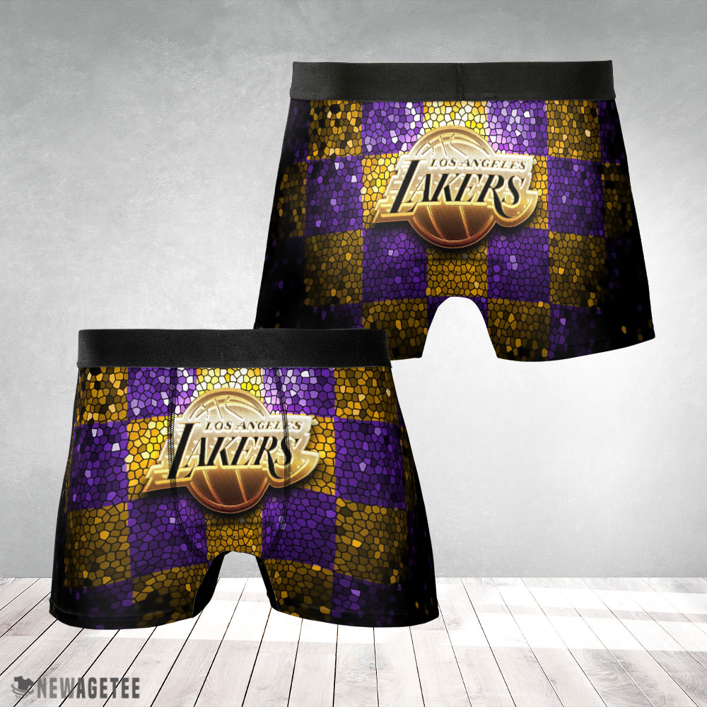 Los Angeles Lakers NBA Glitter Mens Underwear Boxer Briefs