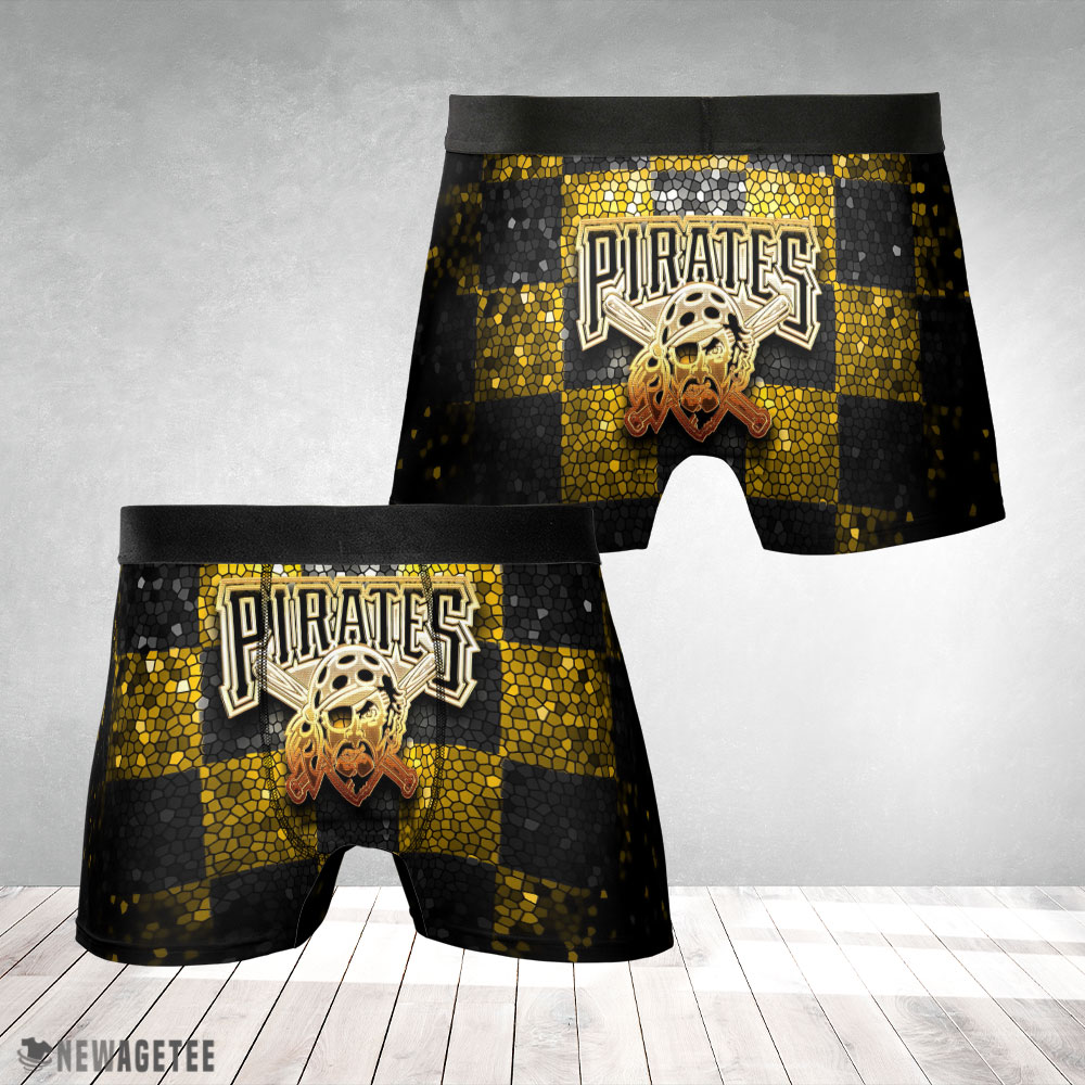 Pittsburgh Pirates MLB Glitter Mens Underwear Boxer Briefs Pittsburgh Pirates MLB Glitter Mens Underwear Boxer Briefs
