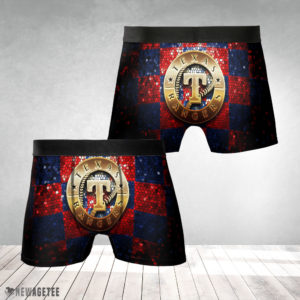 Underwear Boxer Texas Rangers MLB Glitter Mens Underwear Boxer Briefs