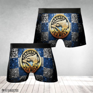 Toronto Blue Jays MLB Glitter Mens Underwear Boxer Briefs