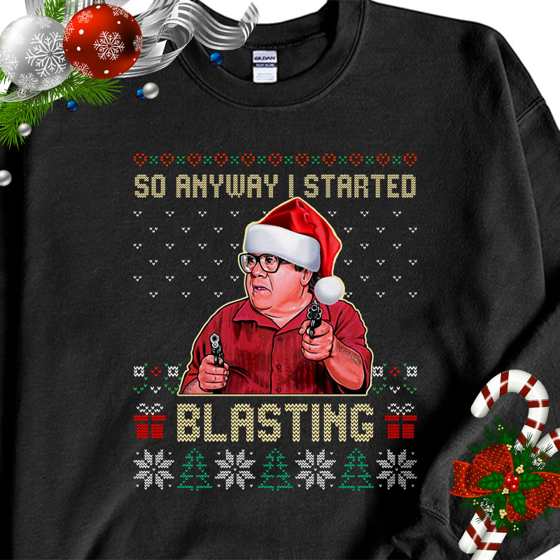 Frank Reynolds So Anyway I Started Blasting It’s Always Sunny Ugly Christmas Sweater Sweatshirt