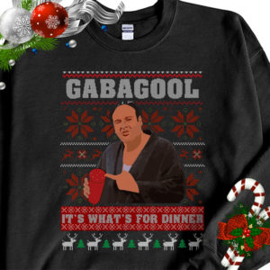Gabagool It’s What’s For Dinner Gangster Ugly Christmas Sweater Sweatshirt
