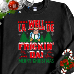 Well La-dee Frickin’ Da Merry Chris Farley Ugly Christmas Sweater