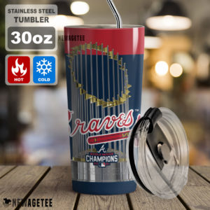 4 Atlanta Braves WinCraft 2021 World Series Champions Tumbler 30oz