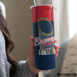 Atlanta Braves WinCraft 2021 World Series Champions Skinny Tumbler 30oz 20oz