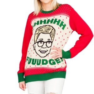 A Christmas Story Ohhhh Fuuudge Ralphie Ugly Christmas Sweater Knit Wool Sweater