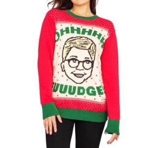 A Christmas Story Ohhhh Fuuudge Ralphie Ugly Christmas Sweater Knit Wool Sweater