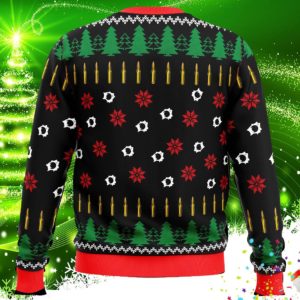 Ammo Wonderland Ugly Christmas Sweater Knit Wool Sweater