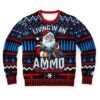 Ammo Christmas Gift Women For Autism Ugly Christmas Sweater Unisex Knit Wool Ugly Sweater