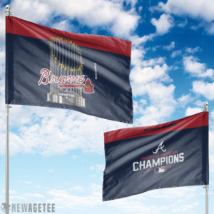 Atlanta Braves WinCraft 2021 World Series Champions Garden Flag House Baseball Flag