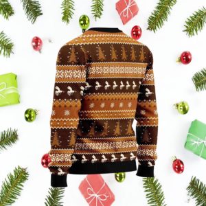 Bee Merry Ugly Christmas Sweater Knit Wool Sweater