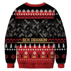 Ben Drankin Ugly Christmas Sweater Unisex Knit Wool Ugly Sweater