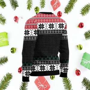 Bigfoot Squatchmas Ugly Sweater Knit Wool Sweater