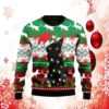Bigfoot Squatchmas Ugly Sweater Knit Wool Sweater