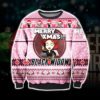 Bill Murray In Zombieland Ugly Christmas Knit Sweater