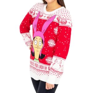 Bobs Burgers Louise Appreciate Your Lack Of Sarcasm Ugly Christmas Sweater Knit Wool Sweater