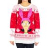 Bob Ross Happy Little Xmas Trees Ugly Christmas Sweater Knit Wool Sweater