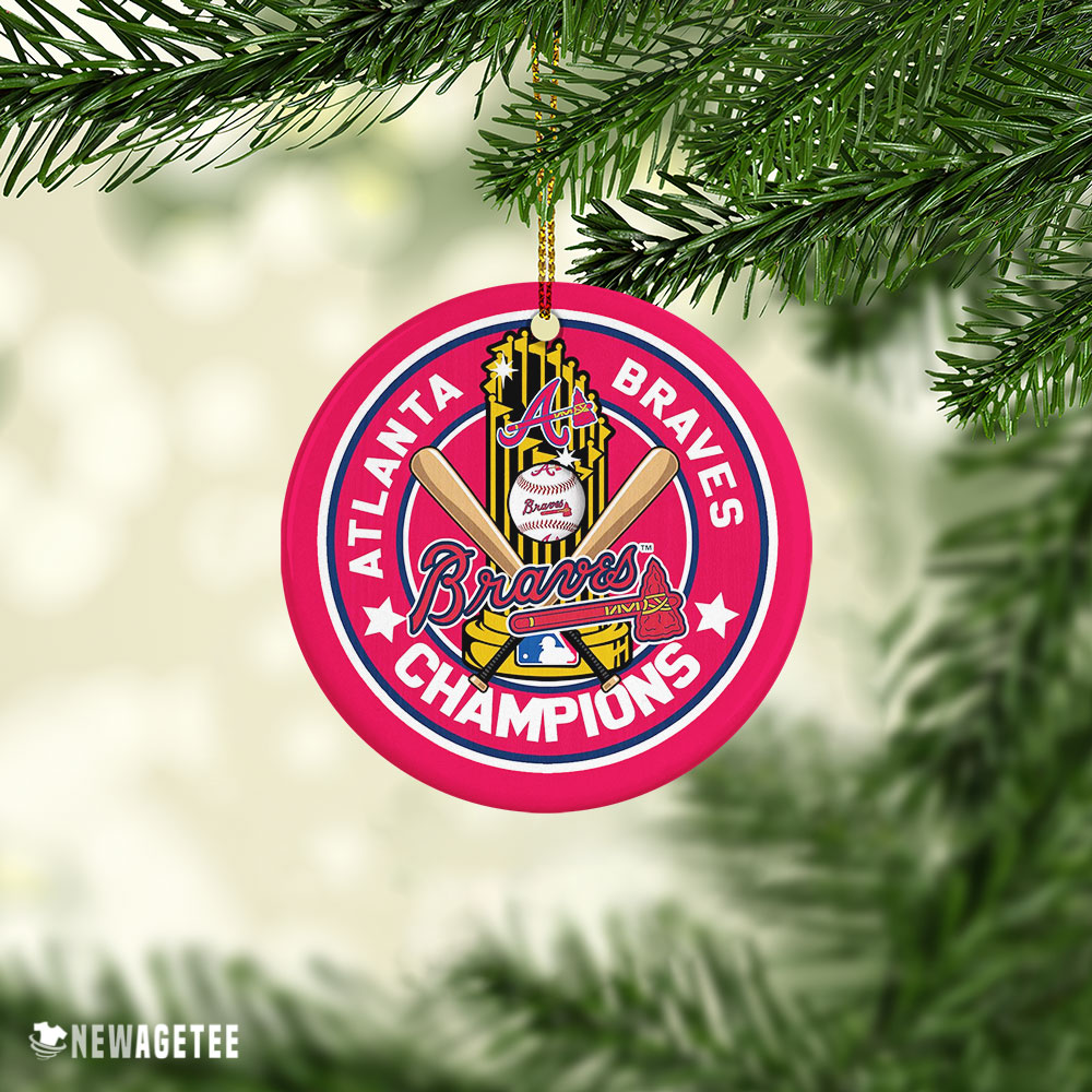 Atlanta Braves Champions 2021 World Series Christmas Ornament Atlanta Braves Champions 2021 World Series Christmas Ornament