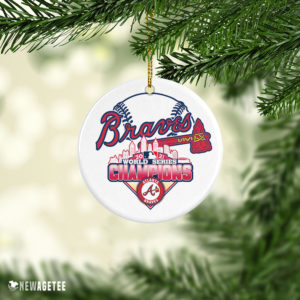 Atlanta Braves Champions World Series 2021 Christmas Ornament Decoration