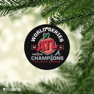 Ceramic Ornament Atlanta Braves Fanatics Branded Navy 2021 World Series Champions Peach of a Series Hometown