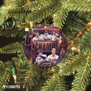 Atlanta Braves Freeman Fried Jorge Soler World Series 2021 Champions Christmas Ornament