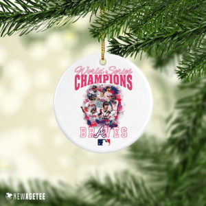 Ceramic Ornament Atlanta Braves World Series Champions 2021 MLB Christmas Ornament