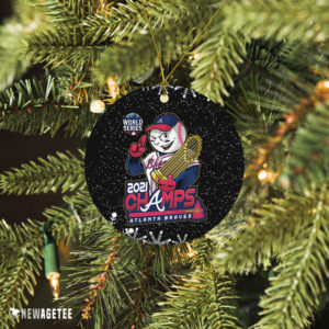 Atlanta Braves2021 World Series Champions  WinCraft Christmas Ornament