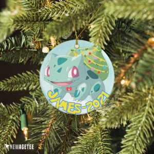 Bulbasaur Pokemon Customized Christmas Ornament