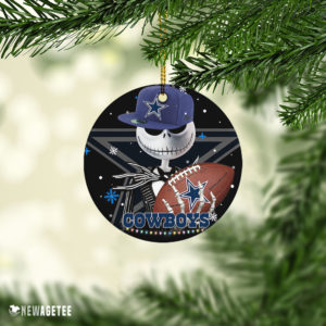 Ceramic Ornament Dallas Cowboys Jack Skellington Christmas Ornament