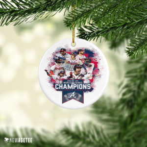 Freddie Freeman Atlanta Braves Team 2021 World Series ChampionsChristmas Ornament