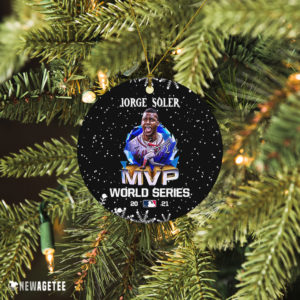 Jorge Soler wins 2021 World Series MVP Christmas Ornament