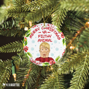 Ceramic Ornament Kevin Home Alone Merry Christmas Ya Filthy Animal Christmas Ornament