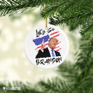Let’s Go Brandon FJB 2021 Trump FunnyChristmas Ornament