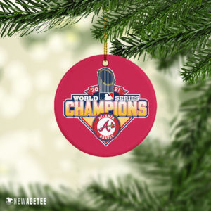 WinCraft 2021 World Series Champions Atlanta Braves Christmas Ornament Decoration