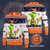 Cleveland Browns Grinch Knit Ugly Christmas sweater