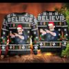 Cheer Disturbing Ugly Christmas Sweater Unisex Knit Wool Ugly Sweater