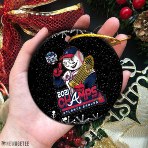 Circle Ornament Atlanta Braves2021 World Series Champions WinCraft Christmas Ornament