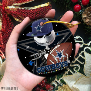 Dallas Cowboys Jack Skellington Christmas Ornament