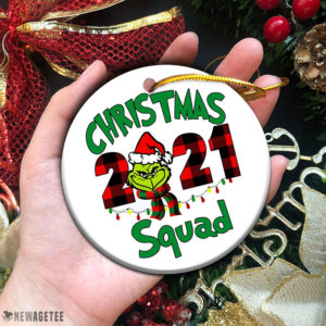 Circle Ornament Grinch Squad Christmas 2021 Ornament Decoration