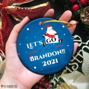 Let’s Go Brandon Trump 2021 Christmas Tree Ornament