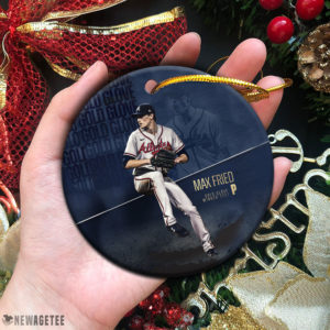Circle Ornament Max Fried Gold Glove Awards Atlanta Braves Champions 2021 World Series Christmas Ornament