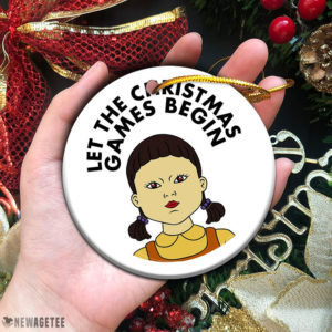 Squid Game 2021 Let The Christmas Games Begin Red Light Green Light Chrismtas Ornament