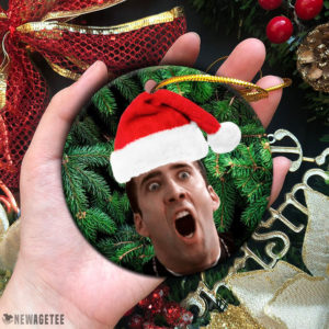 St Nicolas Cage Face Off Christmas Ornament Small Gift For Friend