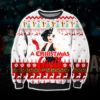 Courage The Cowardly Dog Ugly Christmas Knit Sweater