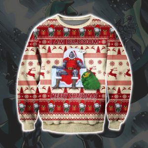Doctor Doom Marvel Ugly Christmas Sweater Unisex Knit Sweater