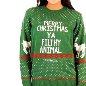 Green Filthy Animal Ugly Christmas Sweater Knit Wool Sweater 1