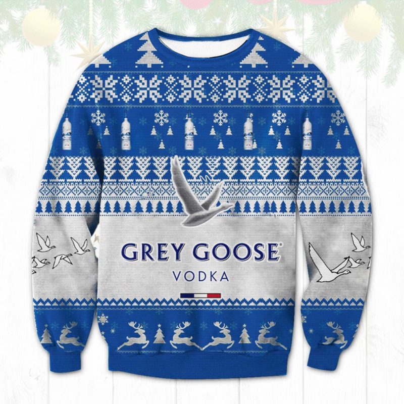Grey goose vodka Ugly Christmas Sweater Unisex Knit Ugly Sweater
