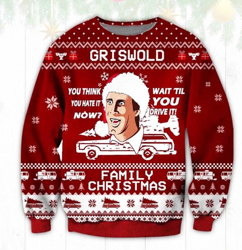 Griswold Family Ugly Christmas Sweater Unisex Knit Wool Ugly Sweater