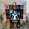 Harry Potter Quilt Blanket Platform 394 Keep Calm And Turn To Page 394 Expecto Patronum Quilt Blanket